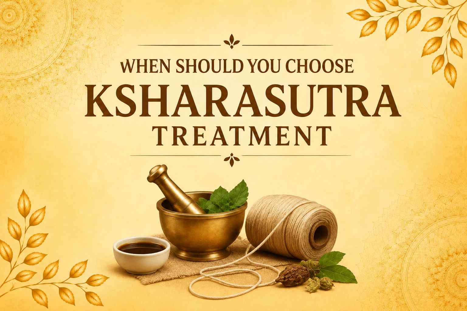 When Should You Choose Ksharasutra Treatment