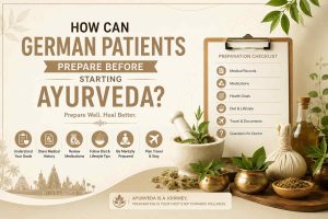 How can German patients prepare before starting Ayurveda?